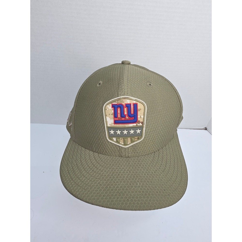New York Giants New Era 59FIFTY Salute to Service Fitted Hat Size 7 5/8 Olive